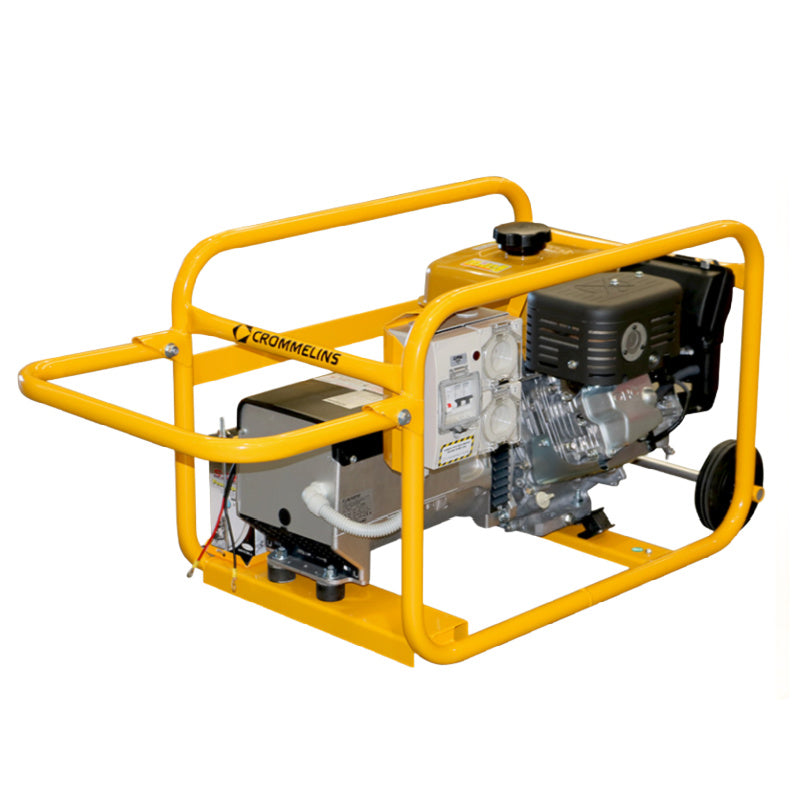 Crommelins Generator 6.8kW Robin Petrol E-Start Hirepack