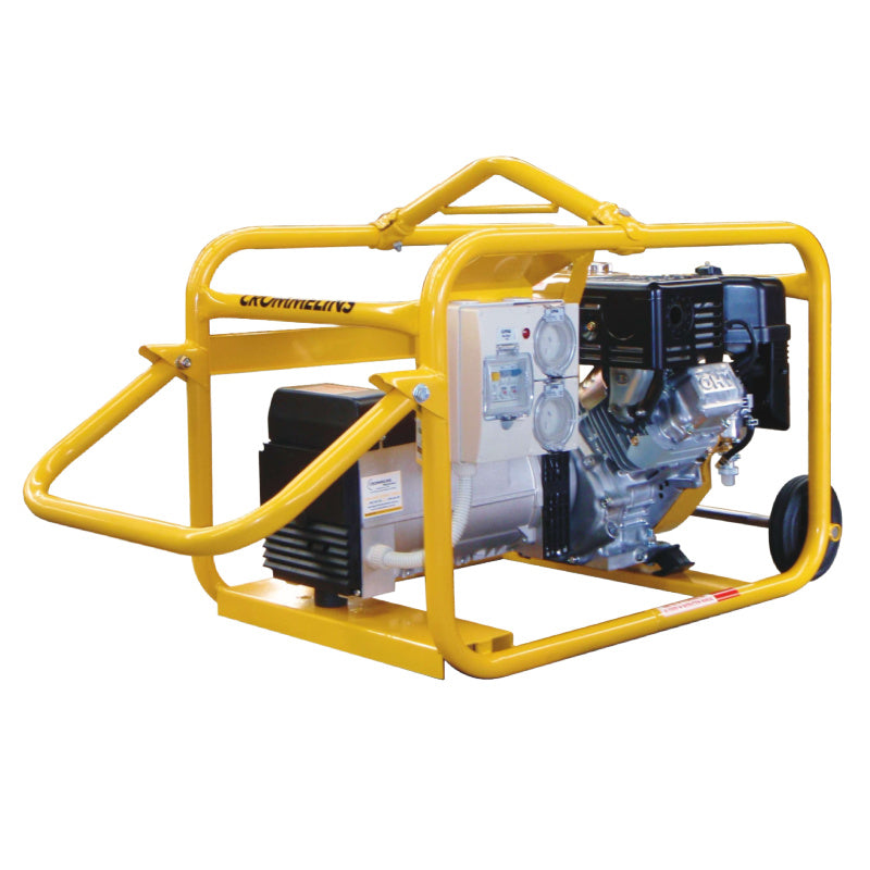 Crommelins Generator 6.8kW Robin Petrol Hirepack