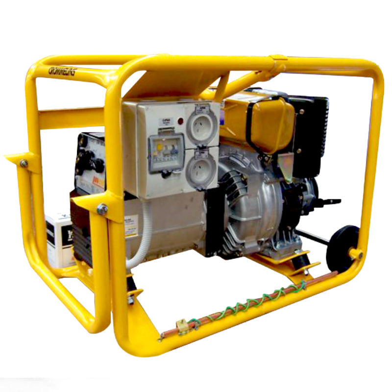 Crommelins Welder Generator 180amp Yanmar Diesel E-start Hirepack