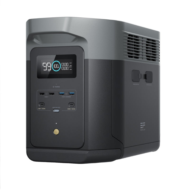 EcoFlow Delta 2 Max 2048Wh Portable Power Station Front Right View