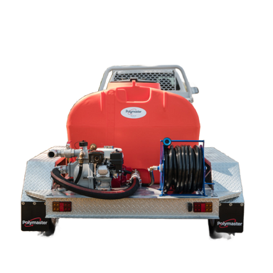 Polymaster Trailer Mounted Fire Fighting Unit Back View