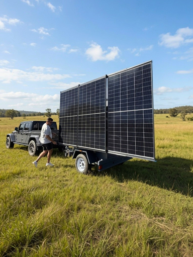 Rover Solar Trailer Off Grid Power System, product render