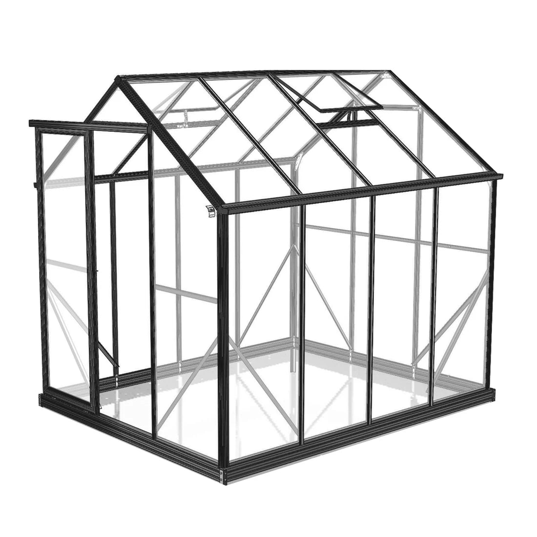 Winter Gardenz 6x8ft Glasshouse 4mm Toughened Glass