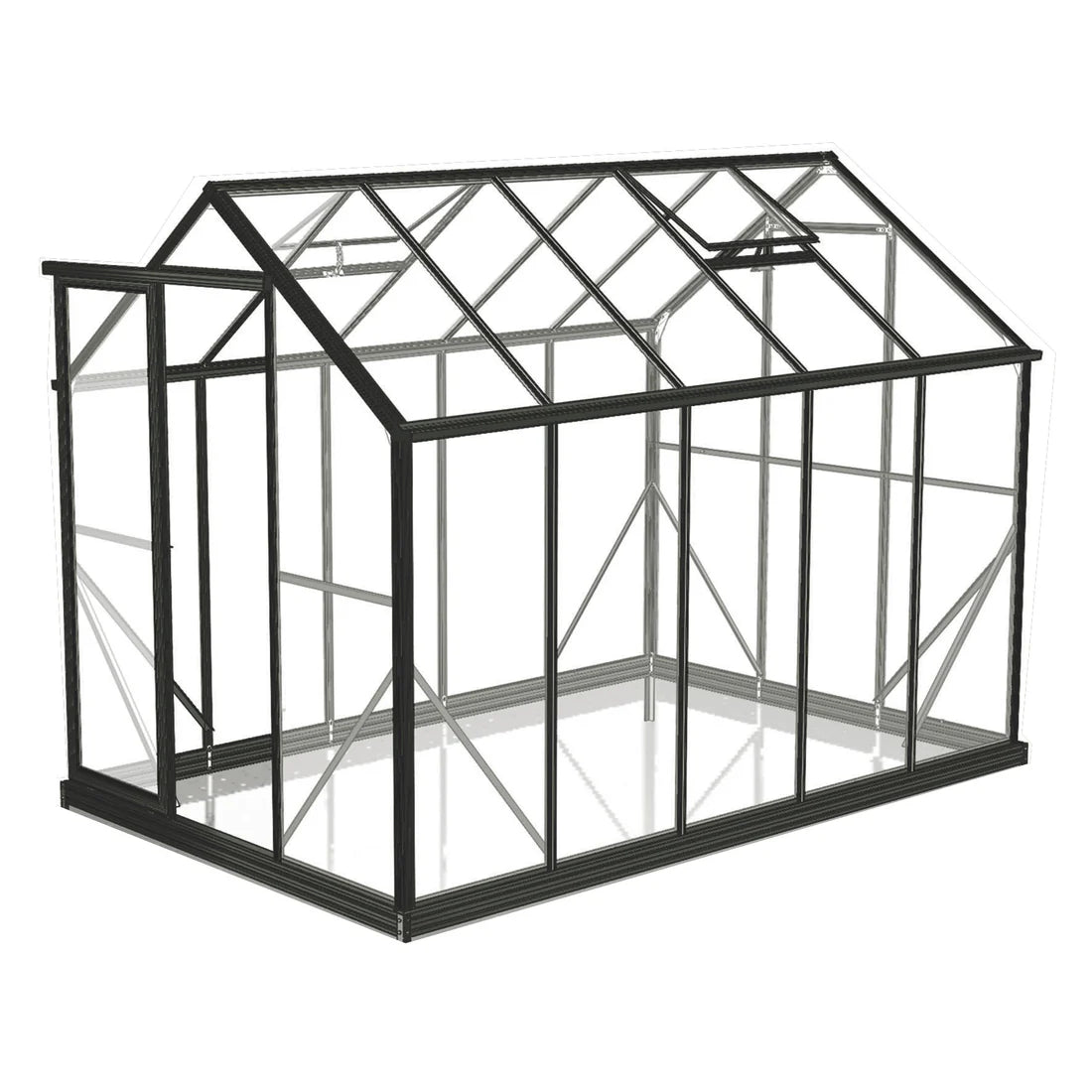 Winter Gardenz 6x10ft Glasshouse 4mm Toughened Glass