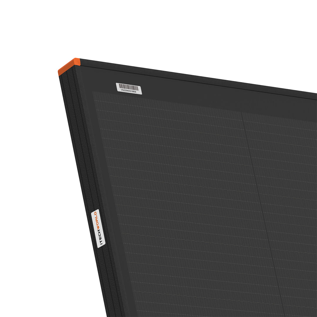 iTechWorld 150W Hard Frame Solar Panel angle view