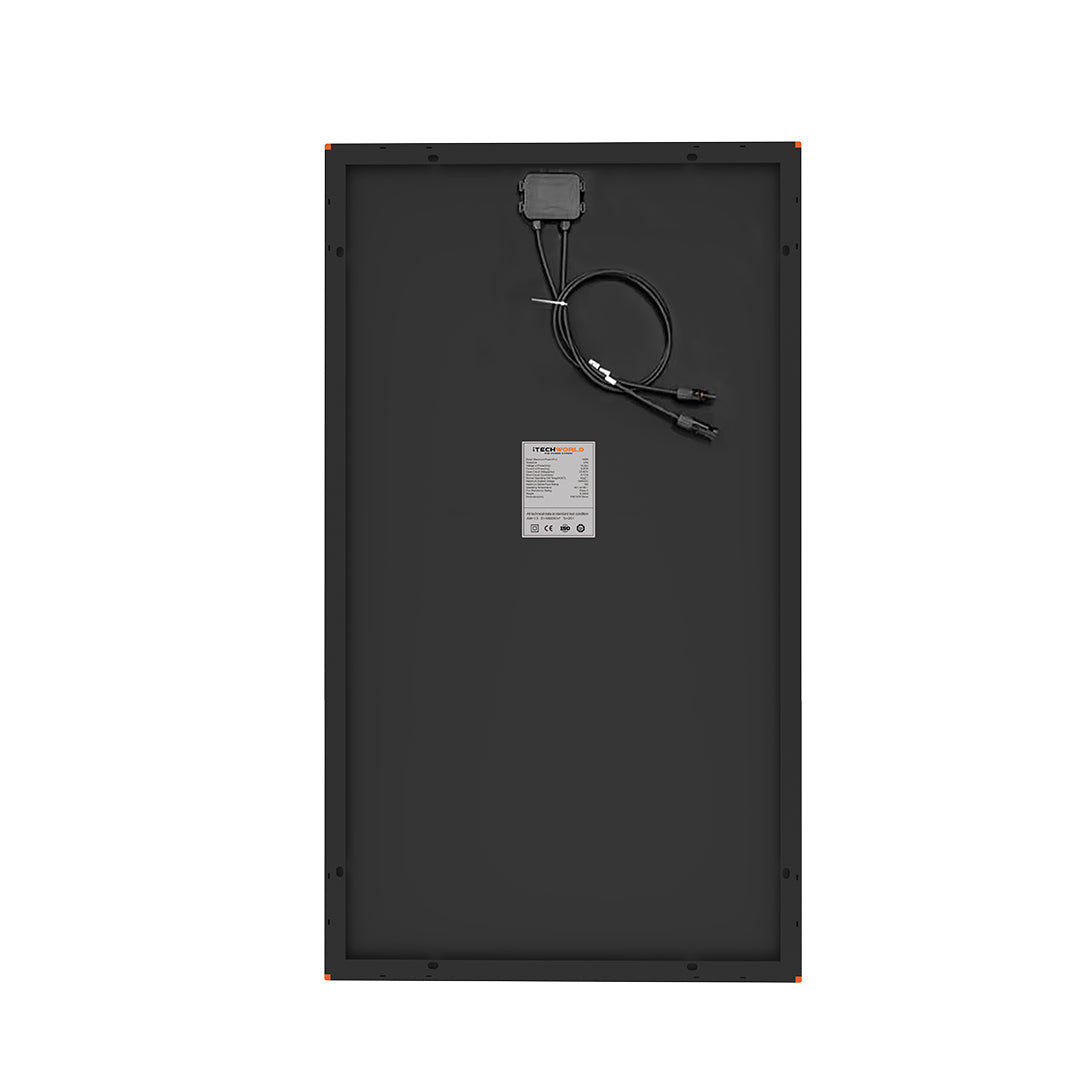 iTechWorld 150W Hard Frame Solar Panel detail