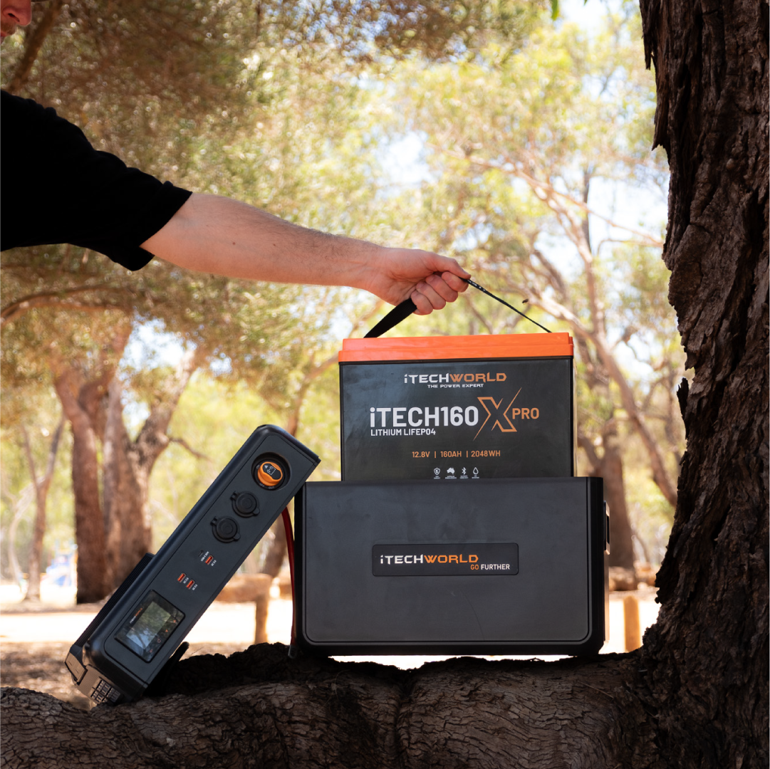iTechWorld Premium GoFurther Dual Battery System with iTECHDCDC40 and iTECH160X PRO Lithium Battery with Bluetooth