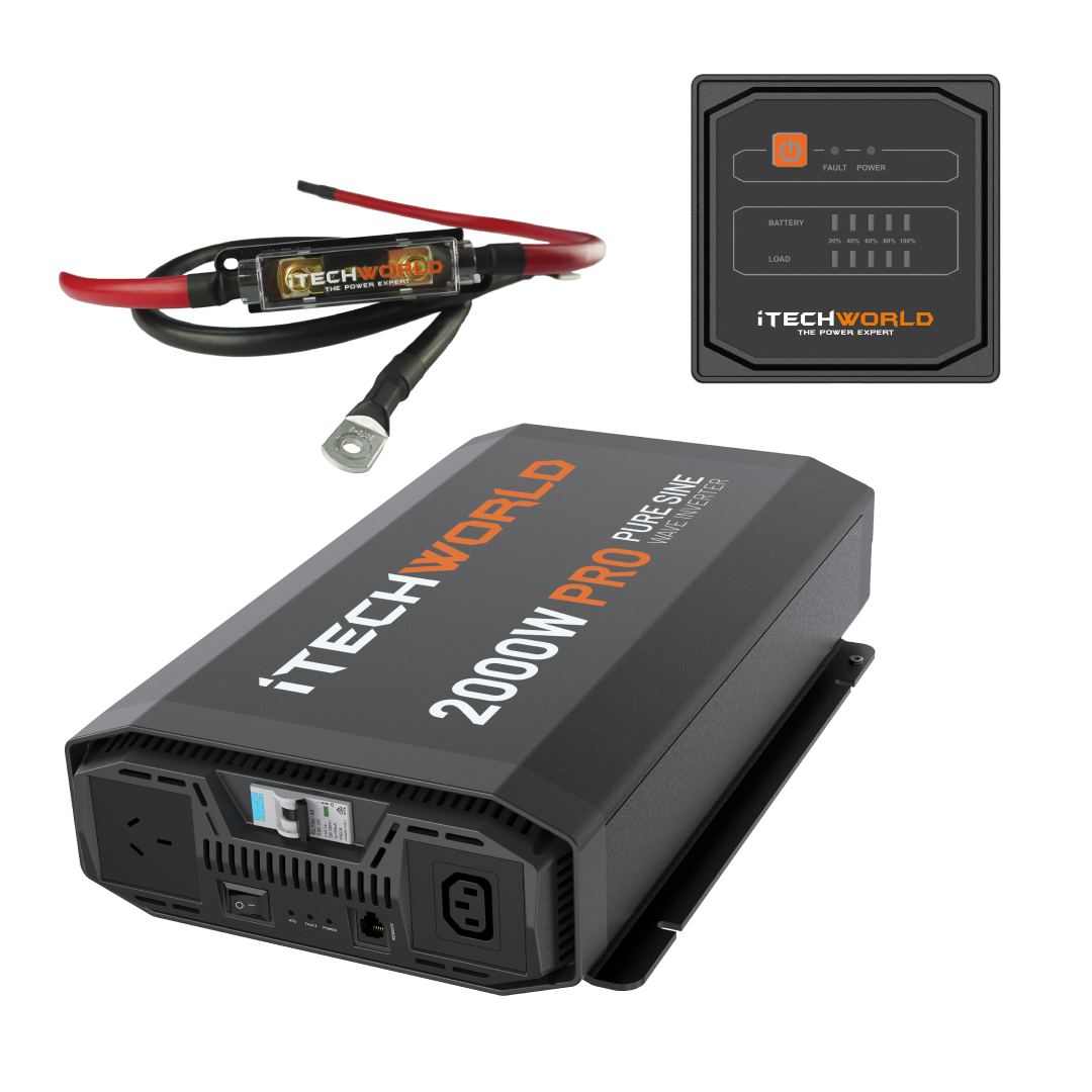 iTechWorld 2000W Pure Sine Wave Inverter 12V to 240V