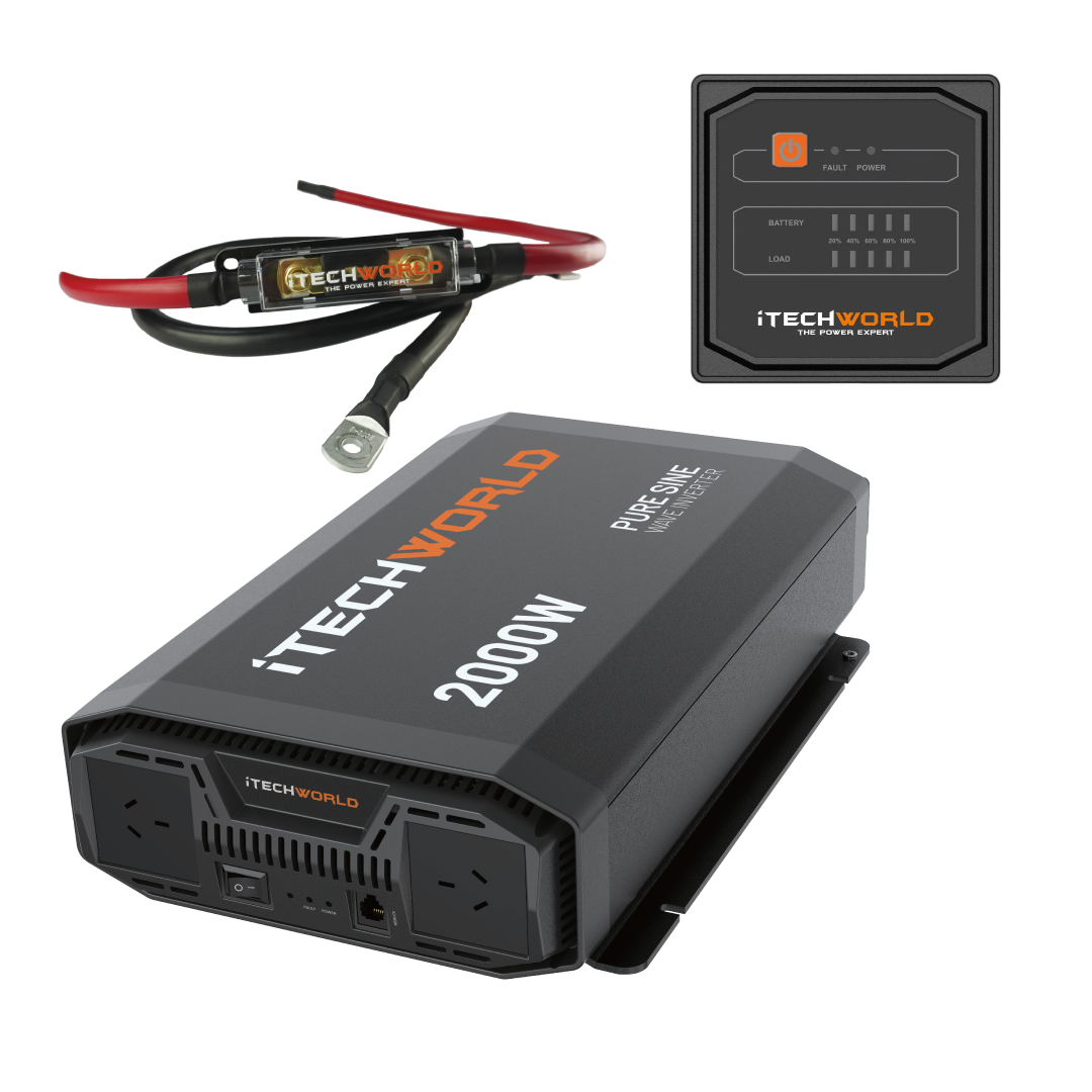 iTechWorld 2000W Pure Sine Wave Inverter 12V to 240V