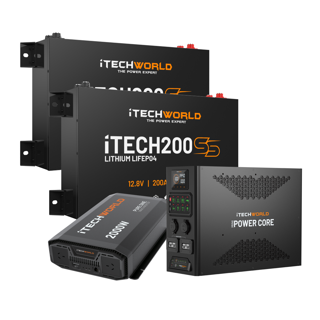 iTechWorld 2000W Inverter + Mini Power Core + x2 200SS