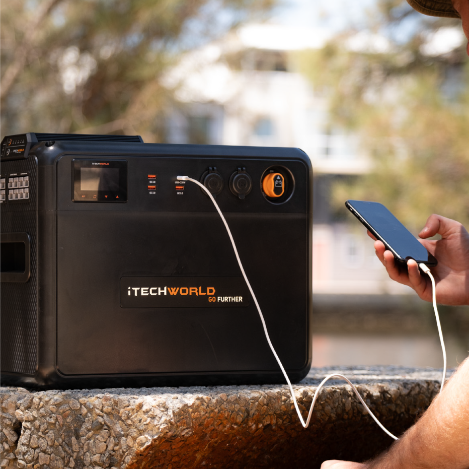 iTechWorld Premium GoFurther Dual Battery System with iTECHDCDC40 and iTECH120X PRO Lithium Battery with Bluetooth