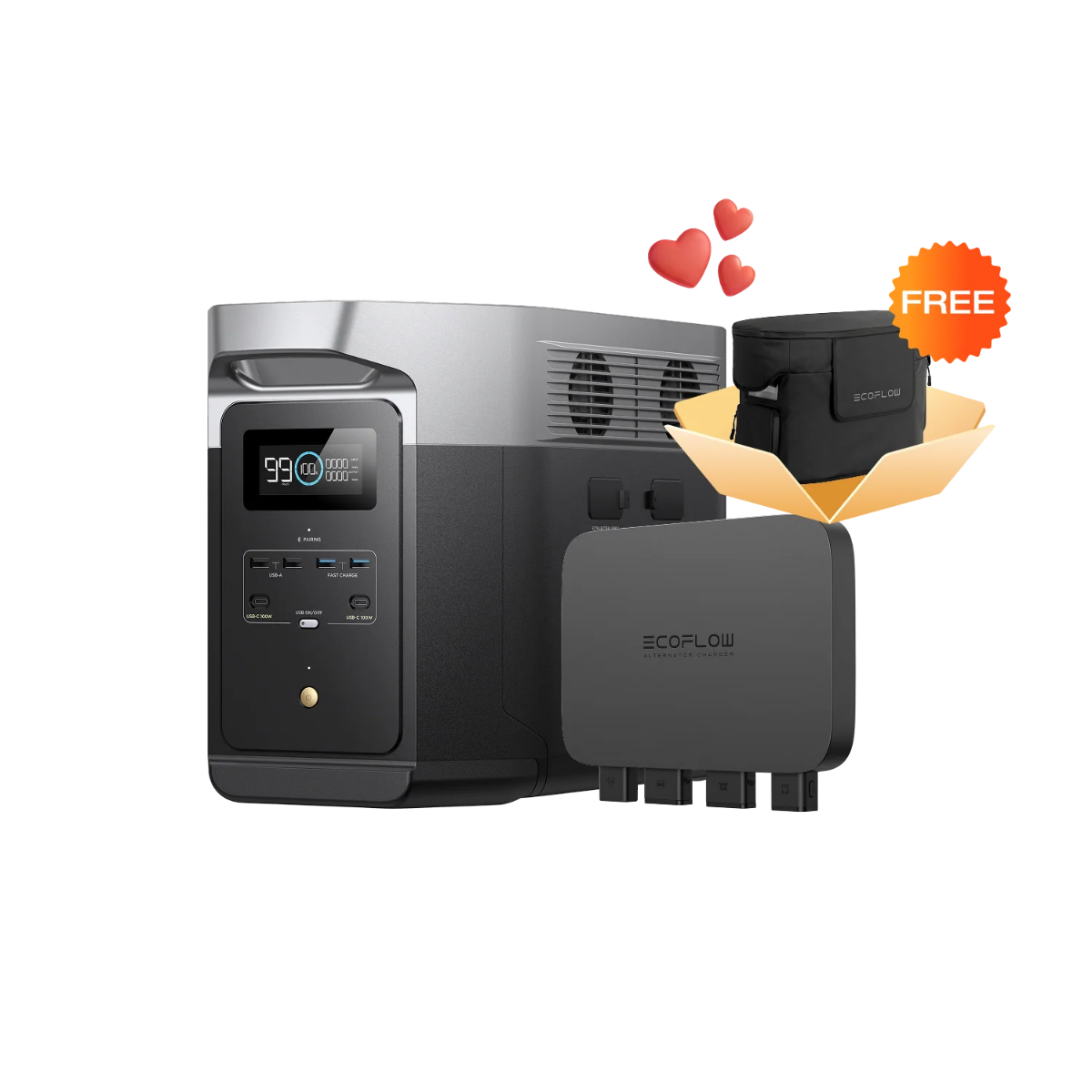 EcoFlow Delta 2 Max Portable Power Station - 1900Wh Capacity