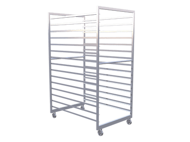 Industrial Trolley, Stainless Steel, 15 layer configuration