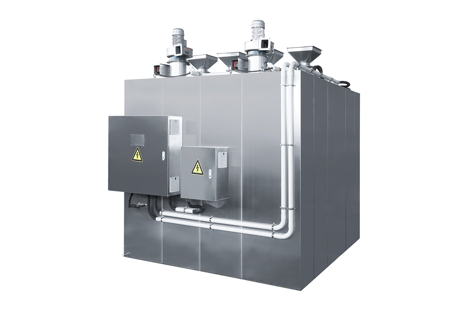 Industrial dehydrator 4 trolley rear angle view