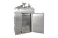 Industrial dehydrator with door open