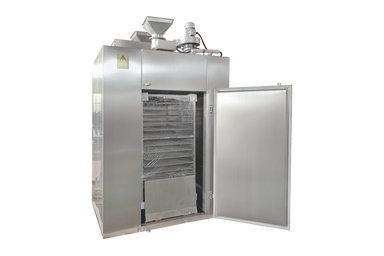 Industrial dehydrator with door open