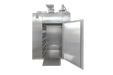 Industrial dehydrator empty trolley bay