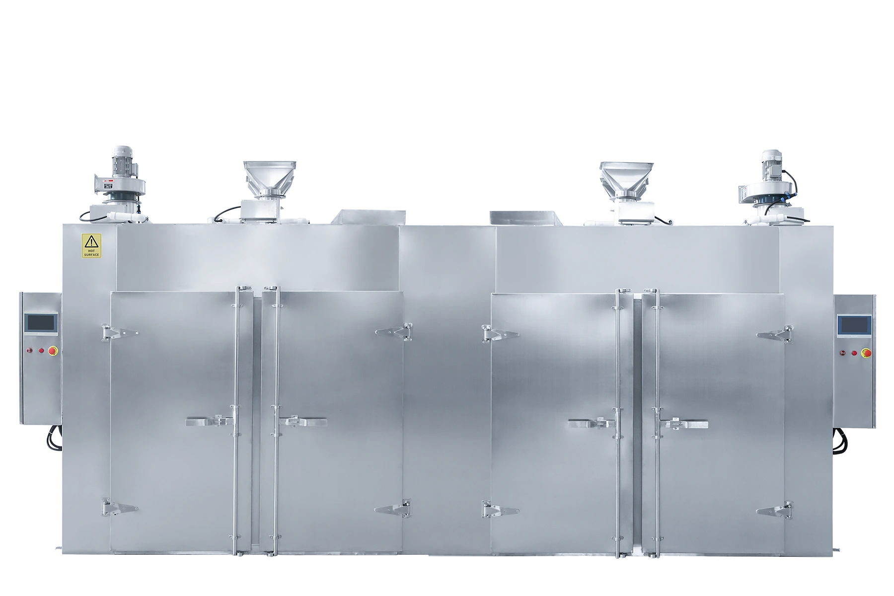 Industrial dehydrator 8 trolley front view