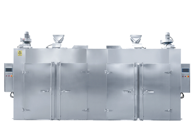 Industrial dehydrator 8 trolley front view