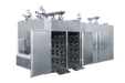 Industrial dehydrator 8 trolley angled open view