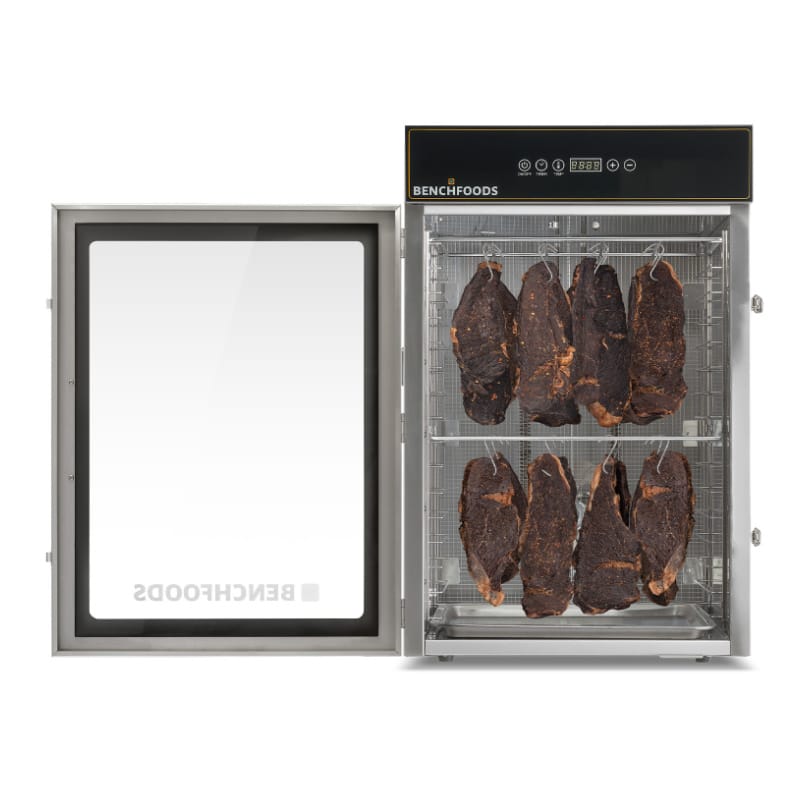 Benchfoods 16 Tray Dehydrator Biltong Bundle Door Open