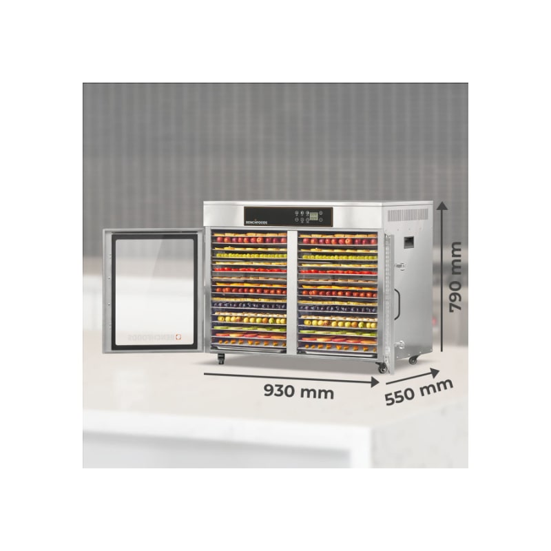 Benchfoods 32HCUDG 32 Tray Horizontal Dehydrator Metric Dimensions