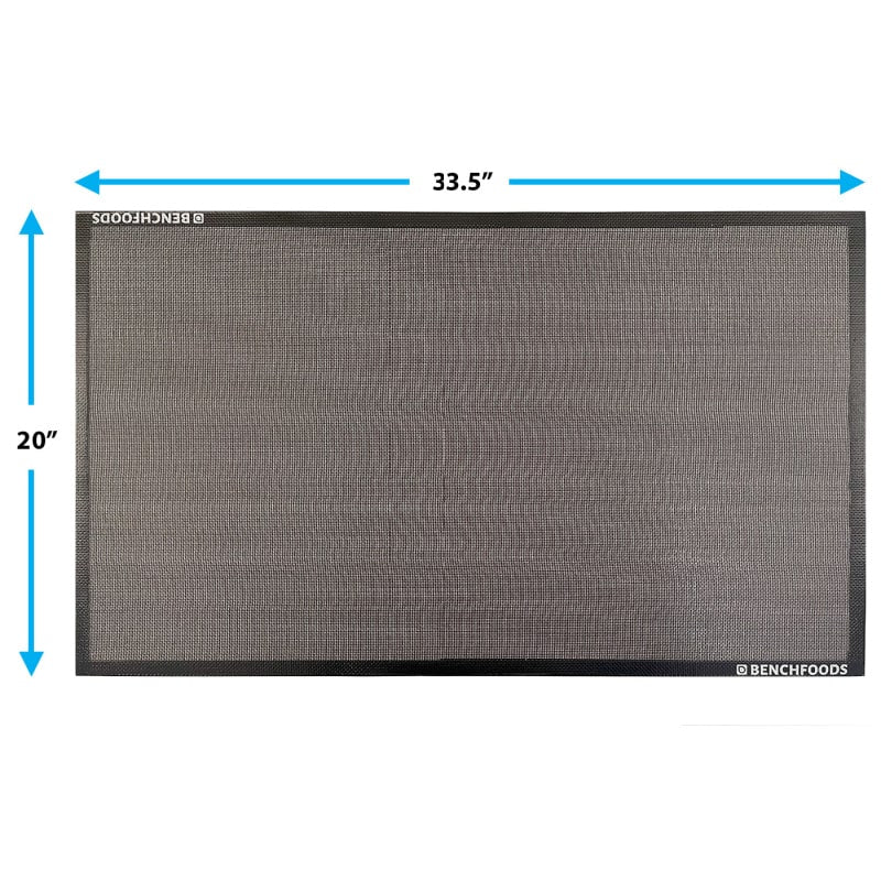 Benchfoods MT85 Large Mesh Non-Stick Dehydrator Mats Metric Dimensions