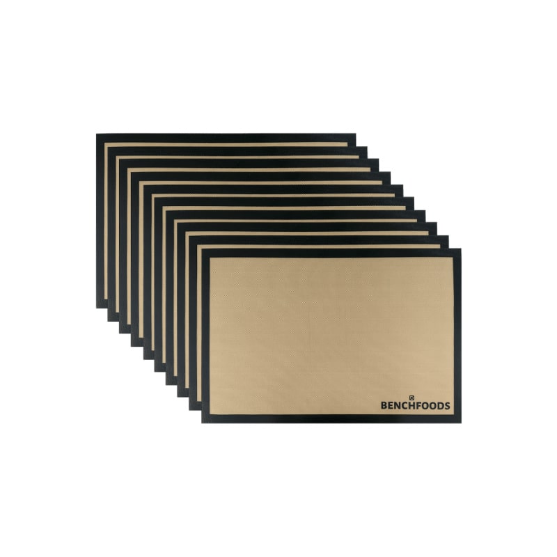 Benchfoods NS30SS Domestic Non-Stick Solid Silicone Mats 10 Pack