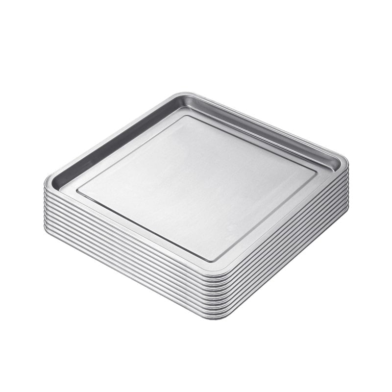 Benchfoods PT40 Small Stainless Steel Pan Trays 10 Pack