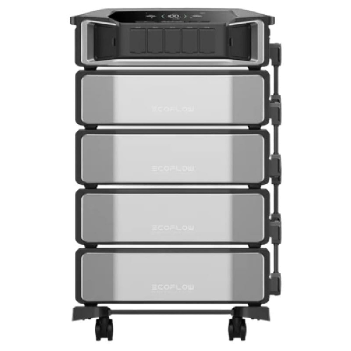 EcoFlow Delta Pro Ultra Whole House Backup Power Station Inverter and Four Batteries Front View