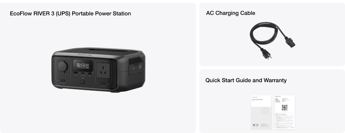 EcoFlow River 3 Portable Power Station