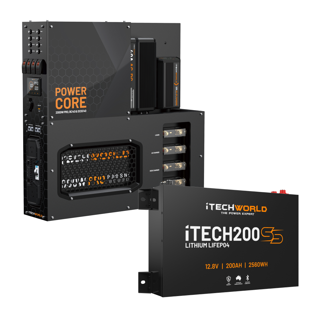 iTechWorld 200Ah Super Slim Power Core All-in-One Complete System