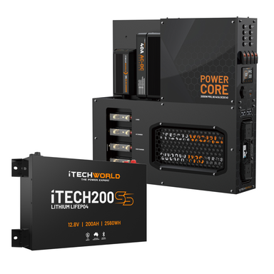 iTechWorld 200Ah Super Slim Power Core and battery
