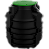 Polymaster pump well with round lid