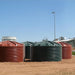 Polymaster 31700L Round Rainwater Tank situated in swan hill tafe campus
