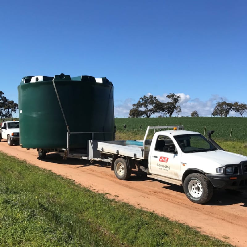Polymaster 50000L Round Rainwater Tank On Trailer