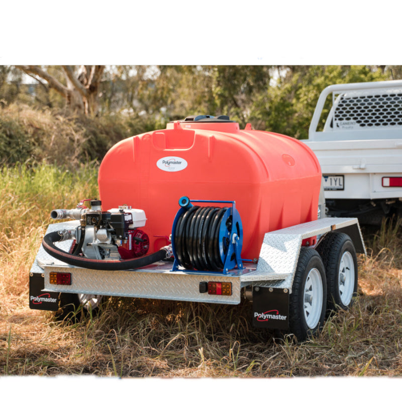 Polymaster Trailer Mounted Fire Fighting Unit With 6.5HP Pump And Dies ...