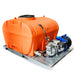 Polymaster Water Cartage Tank 1200L Skid Mounted with 6.5HP Pump