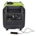 Pramac P3500i HAU Portable Inverter Generator With Phone Connected Front View