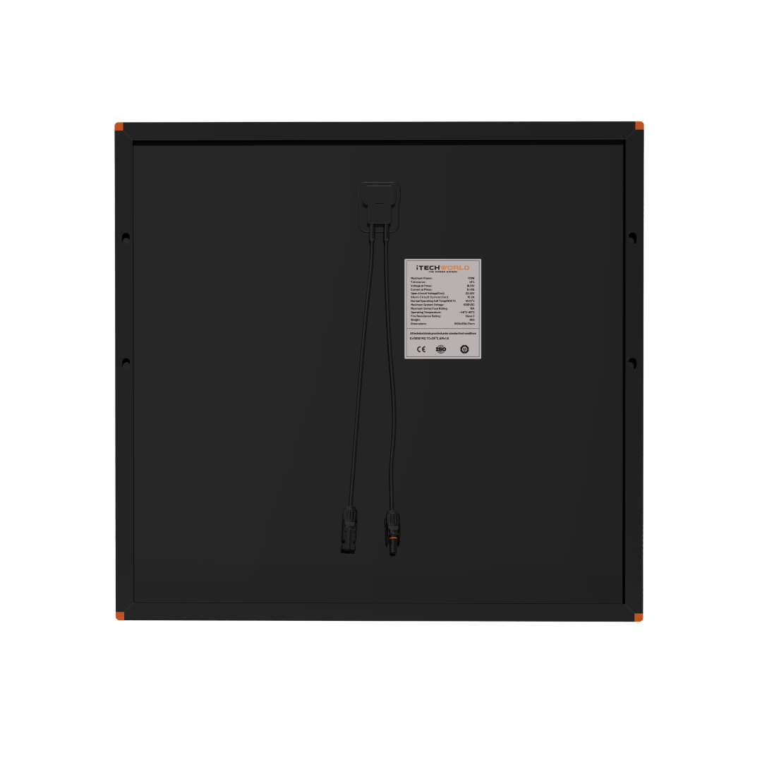 iTechWorld 170W Short Hard Frame Solar Panel detail