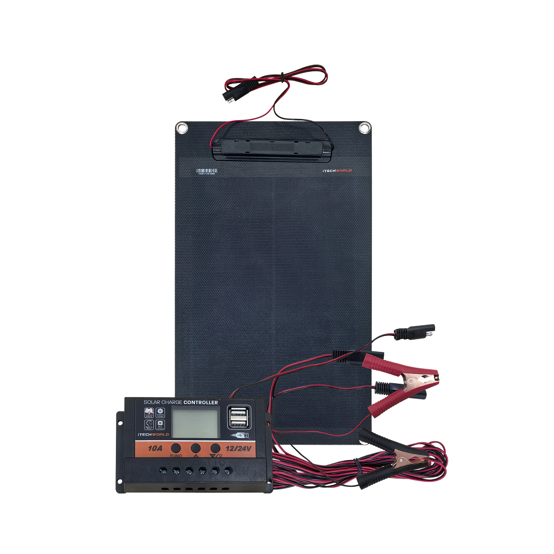 iTechWorld Solar Trickle Charger installed