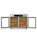Benchfoods 32HCUDG 32 Tray Horizontal Dehydrator Front View Open With Fruit