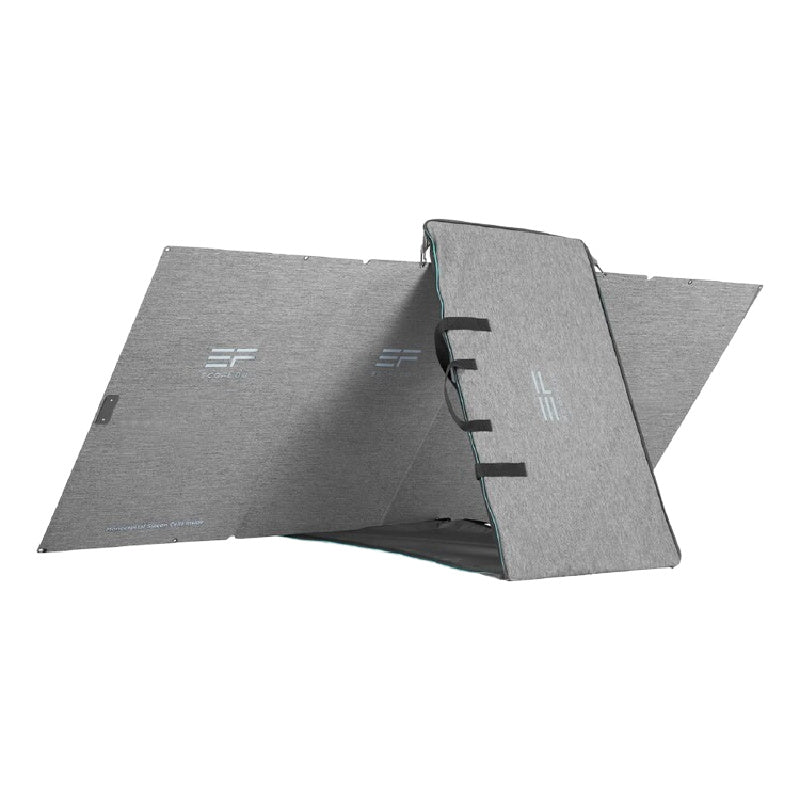 EcoFlow 400W Solar Panel Black 400W Back Left View