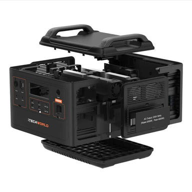 iTechWorld PS2000 Portable Lithium Power Station Inside View
