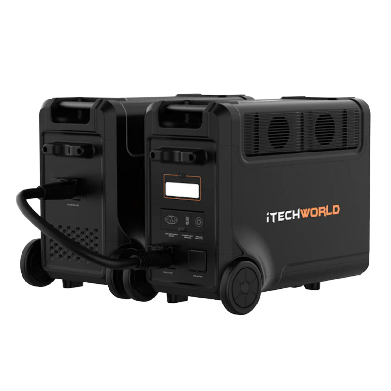 iTechWorld PS3600 Pro Portable Lithium Power Station With One EB3840 Expansion Battery Back View