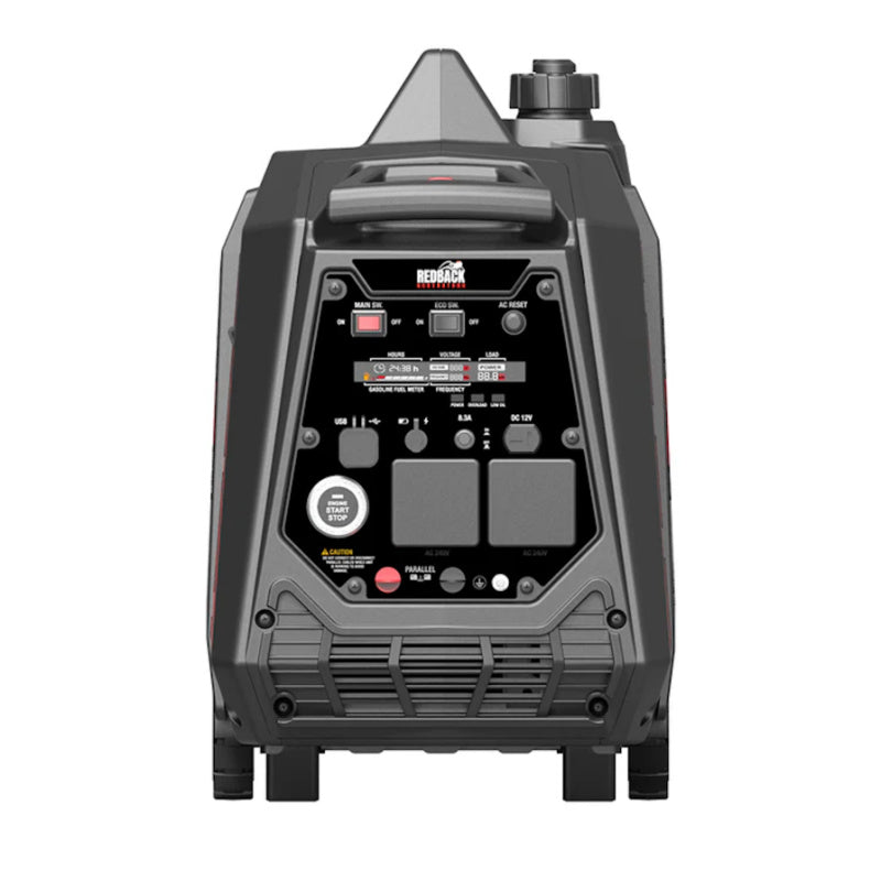 iTechWorld Redback 4500W Inverter Generator Front View Close Up