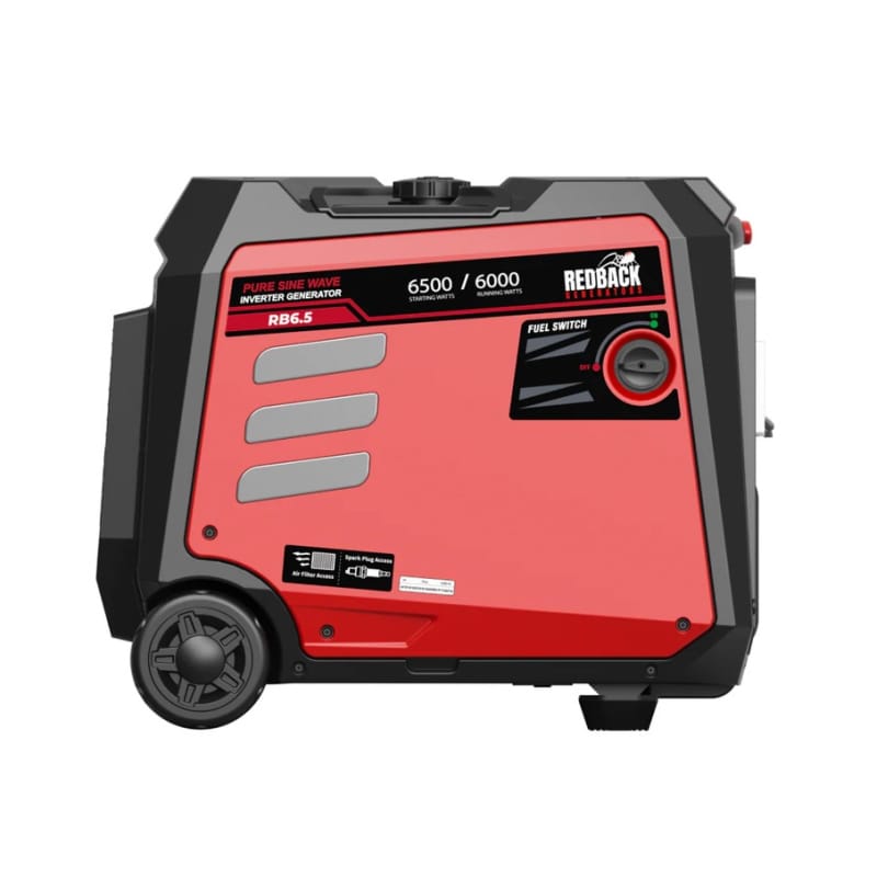 iTechWorld Redback RB6.5 Generator for Camping & Backup Power Left Side View