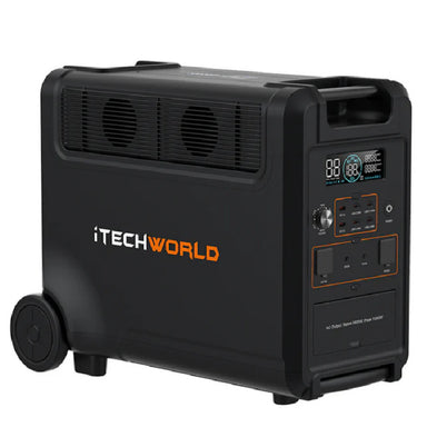 iTechWorld PS3600 Pro Portable Lithium Power Station Front Left Side View
