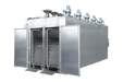 Industrial dehydrator 10 trolley side open view