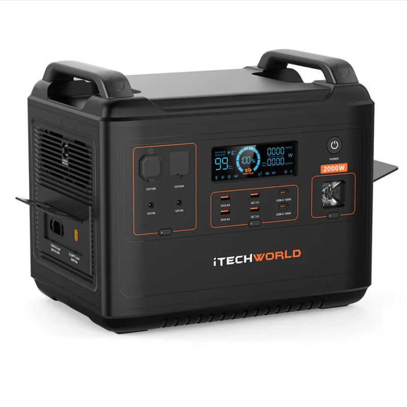 iTechWorld PS2000 Portable Lithium Power Station Front Left View